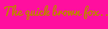 Image with Font Color C27E00 and Background Color FF0F9F